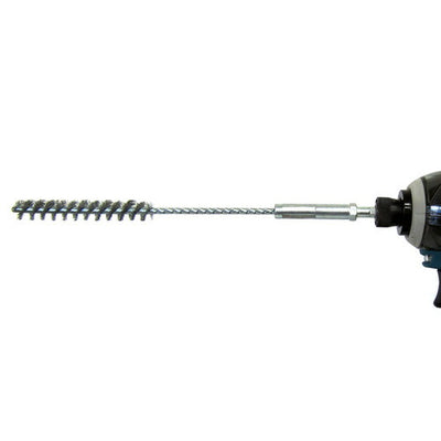 トラスコ中山（TRUSCO）　六角軸スパイラルホールブラシ ワイヤー鋼線 18mm 下穴径　【品番：6HB-18-WB】