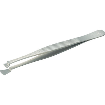 【メール便対応】トラスコ中山（TRUSCO）　耐酸耐磁ピンセット 120mm 先端幅8mm ウエハー用　【品番：85C-SA】