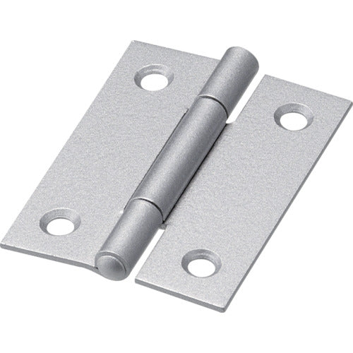 【メール便対応】トラスコ中山（TRUSCO）　スチール製厚口蝶番 シルバー塗装仕上げ 全長51mm （10個入）　【品番：888-51SV】