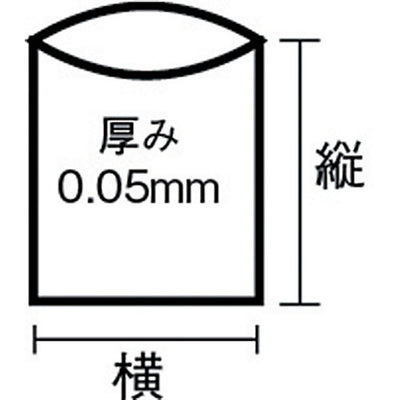 トラスコ中山（TRUSCO）　業務用ポリ袋 厚み0.05×45L 10枚入　【品番：A-0045】