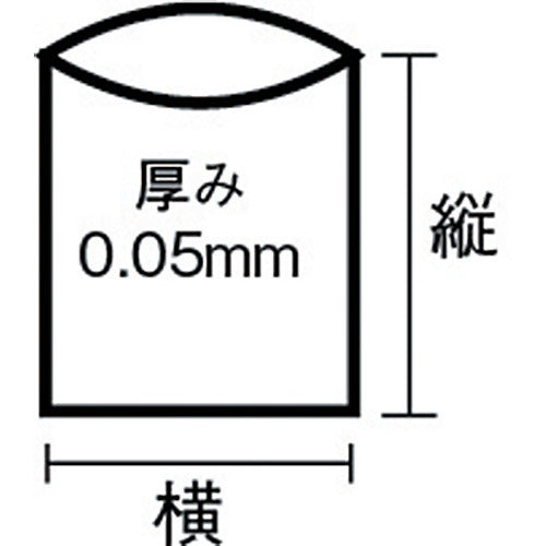 トラスコ中山（TRUSCO）　業務用ポリ袋 厚み0.05×45L 10枚入　【品番：A-0045】