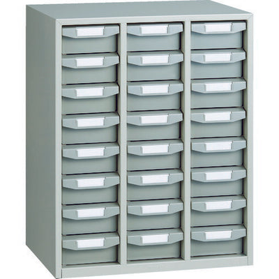 トラスコ中山（TRUSCO）　バンラックケースA型 3列8段 ネオグレー　【品番：A-38NG】