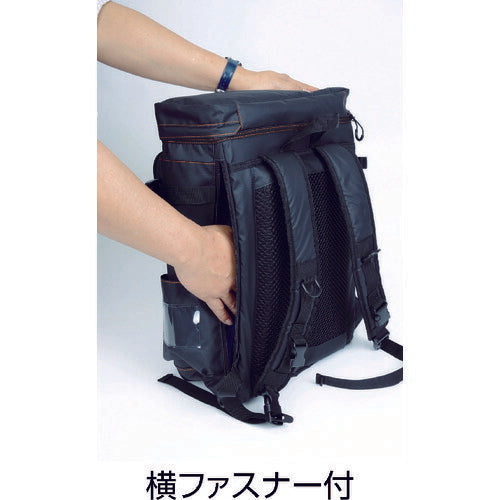 トラスコ中山（TRUSCO）　プロ用軽量ボックス型リュック ショルダーコンテナ　【品番：A3BL-BK】