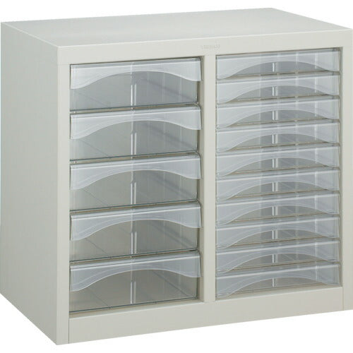 トラスコ中山（TRUSCO）　レターケース A4型・2列タイプ 浅型10個、深型5個　【品番：A4-C210】