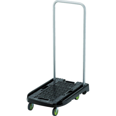 トラスコ中山（TRUSCO）　樹脂台車 アクロキャリー 600×390 ブラック S付　【品番：AC-1-BK-S】