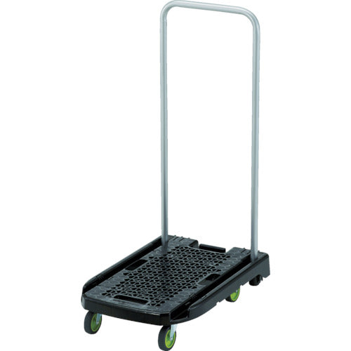 トラスコ中山（TRUSCO）　樹脂台車 アクロキャリー 600×390 ブラック S付　【品番：AC-1-BK-S】