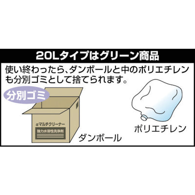 トラスコ中山（TRUSCO）　αマルチクリーナー 20L （1個＝1箱）　【品番：ALP-MPCB】