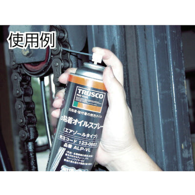 トラスコ中山（TRUSCO）　α粘着オイルスプレー 420mｌ　【品番：ALP-VL】