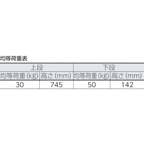 トラスコ中山（TRUSCO）　軽量メッシュ台車 アミー 折りたたみ式2段型　【品番：AM-2A】
