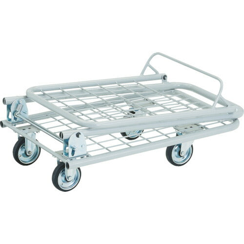 トラスコ中山（TRUSCO）　軽量メッシュ台車 アミー 回転式2段型　【品番：AM-2B】