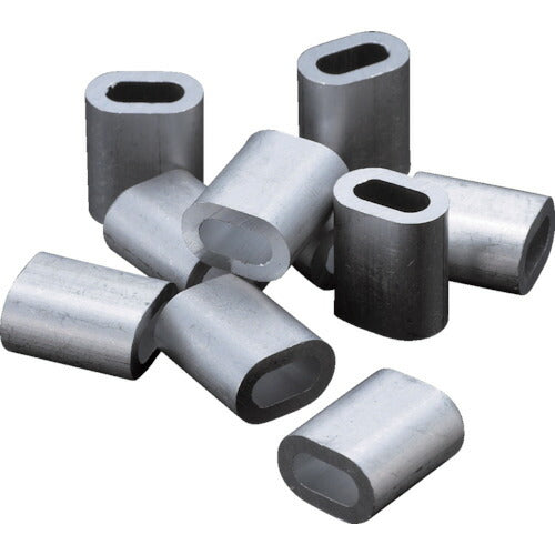 トラスコ中山（TRUSCO）　アルミスリーブ 適合ワイヤ径5.0mm 10個入　【品番：AS-5】