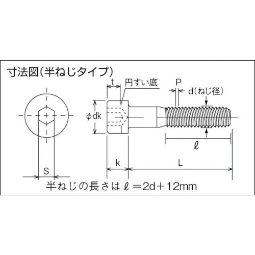 トラスコ中山（TRUSCO）　低頭六角穴付ボルト ステンレス半ネジ サイズM4×25 8本入　【品番：B089-0425】