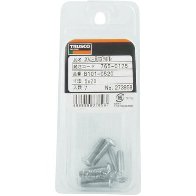 トラスコ中山（TRUSCO）　三角穴ボタンボルト ステンレス M5×20 7本入　【品番：B101-0520】