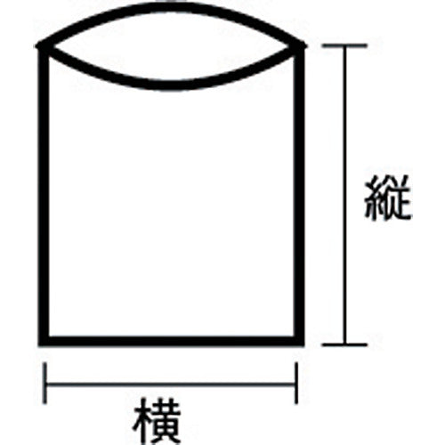 トラスコ中山（TRUSCO）　厚手ポリ袋 縦200×横130×ｔ0.1  透明 （100枚入）　【品番：B-1320】