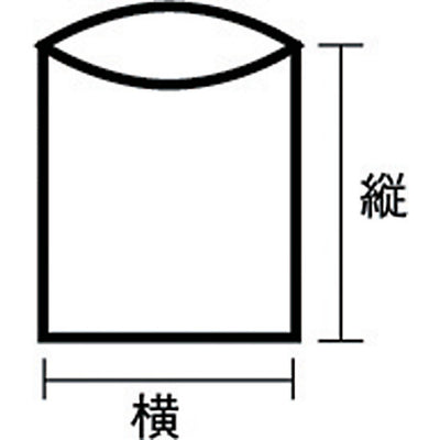 トラスコ中山（TRUSCO）　厚手ポリ袋 縦230×横170×ｔ0.1  透明 （100枚入）　【品番：B-1723】
