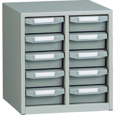 トラスコ中山（TRUSCO）　バンラックケースB型 2列5段 ネオグレー　【品番：B-25 NG】