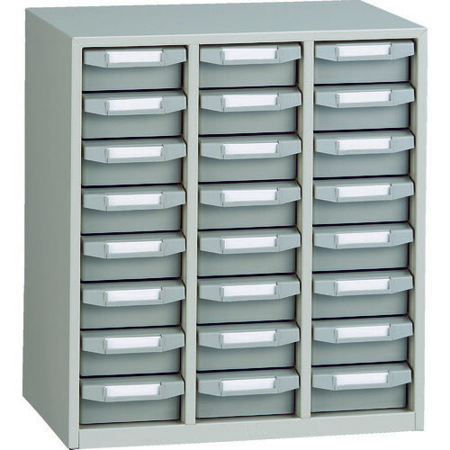 トラスコ中山（TRUSCO）　バンラックケースB型 3列8段 ネオグレー　【品番：B-38 NG】