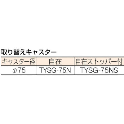 トラスコ中山（TRUSCO）　箱台車 内寸580×400 ナイロン車　【品番：B-4B】