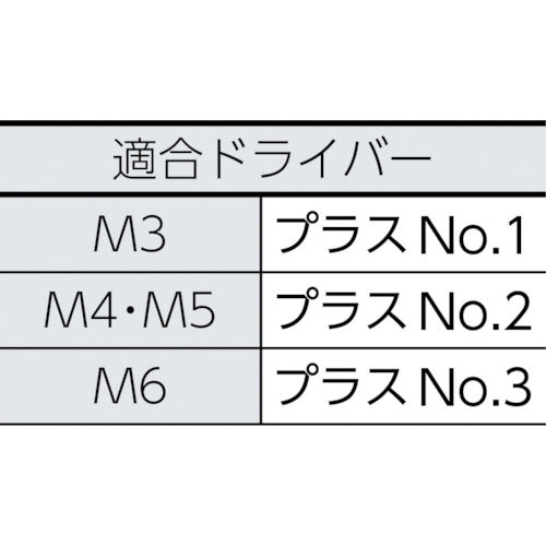 トラスコ中山（TRUSCO）　トラス頭小ネジ ステンレス 全ネジ  M3×6 210本入　【品番：B52-0306】