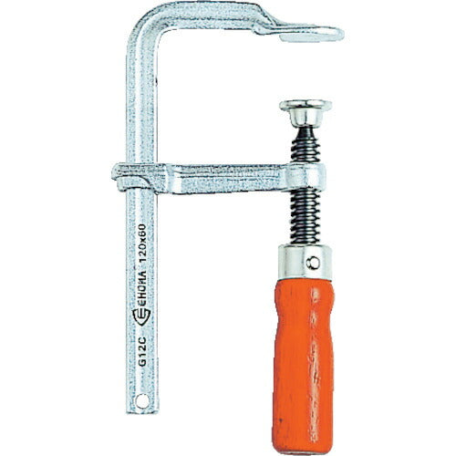 トラスコ中山（TRUSCO）　エホマクランプ 木ハンドル 最大口開400mm深さ120mm　【品番：SG-40C】