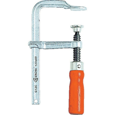 トラスコ中山（TRUSCO）　エホマクランプ 木ハンドル 最大口開600mm深さ120mm　【品番：SG-60C】