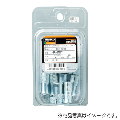 トラスコ中山（TRUSCO）　シーティーアンカー ツバ付 ステンレス W3/8×30 5本入　【品番：SGT-3030BT】