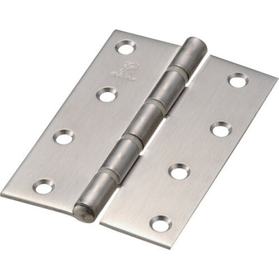 【メール便対応】トラスコ中山（TRUSCO）　ステンレス製厚口蝶番 ナイロンリング入 全長102mm （4個入）　【品番：ST-888NR-102HL】
