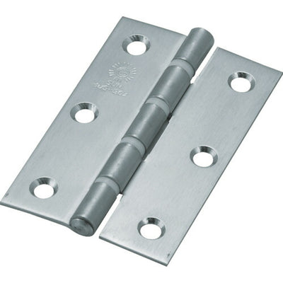 【メール便対応】トラスコ中山（TRUSCO）　ステンレス製厚口蝶番 ナイロンリング入 全長89mm （4個入）　【品番：ST-888NR-89HL】