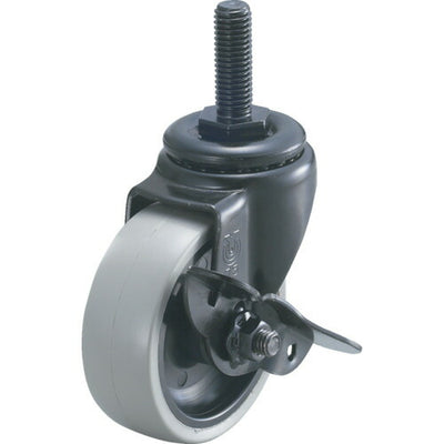 トラスコ中山（TRUSCO）　ナイロンウレタンキャスター75φ自在ストッパー付　【品番：STD-75NUS】