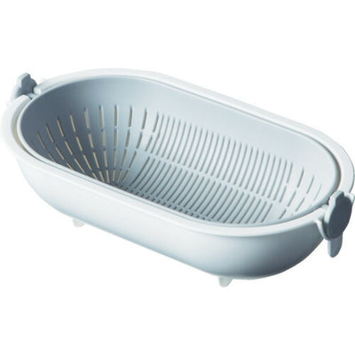 トラスコ中山（TRUSCO）　スピンホイールコランダーオーバル グレー　【品番：SWCO-GY】