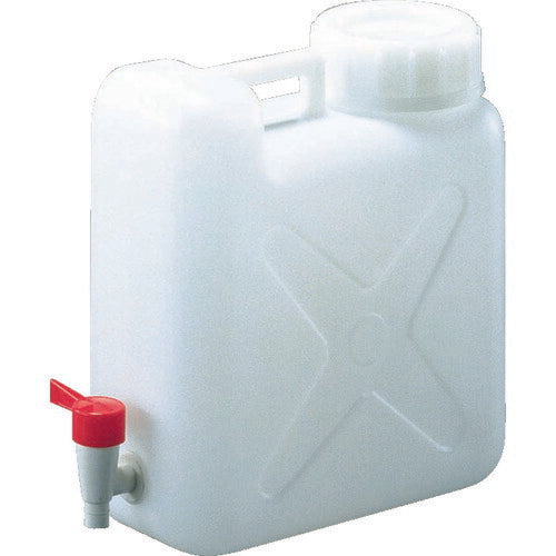 トラスコ中山（TRUSCO）　扁平缶 広口ケミカルコック パッキン付タイプ 10L　【品番：T0316】