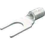 【メール便対応】トラスコ中山（TRUSCO）　裸圧着端子先開形φ4.3長さ16.4 （50個入）　【品番：T-1.25Y-4S】