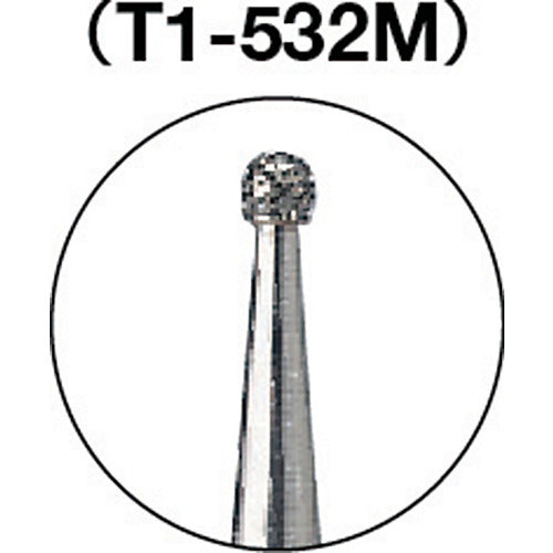 【メール便対応】トラスコ中山（TRUSCO）　ダイヤモンドバー Φ0.9×軸1.6 