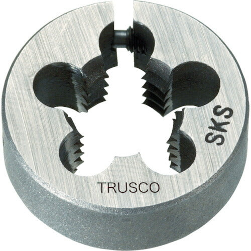 【メール便対応】トラスコ中山（TRUSCO）　丸ダイス 25径 ユニファイねじ 1/2UNC13 （SKS）　【品番：T25D-1/2UNC13】