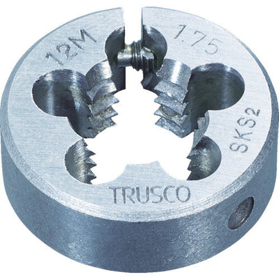 【メール便対応】トラスコ中山（TRUSCO）　丸ダイス 25径 M12×1.75 （SKS）　【品番：T25D-12X1.75】