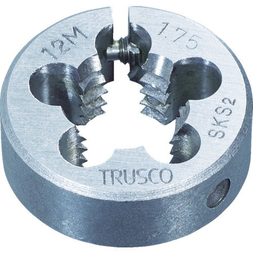 【メール便対応】トラスコ中山（TRUSCO）　丸ダイス 25径 M12×1.75 （SKS）　【品番：T25D-12X1.75】