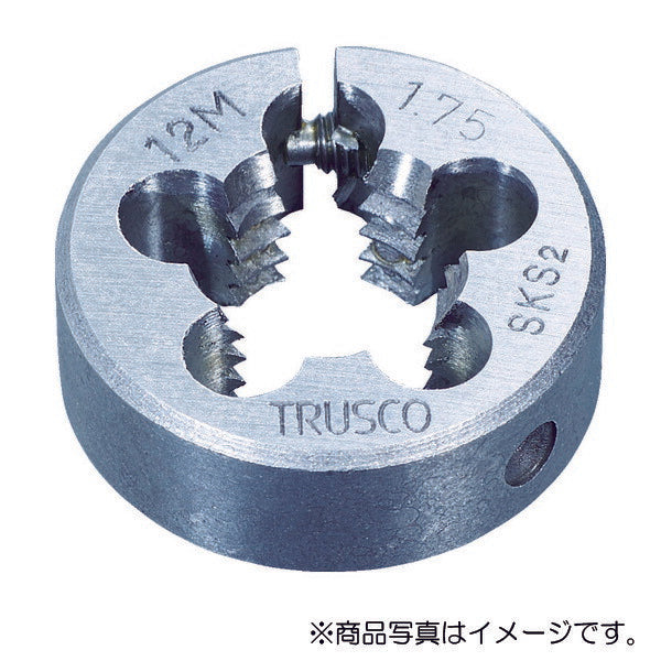 【メール便対応】トラスコ中山（TRUSCO）　丸ダイス 25径 M6×1.0 （SKS）　【品番：T25D-6X1.0】