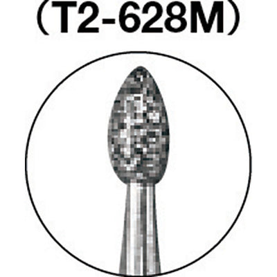 【メール便対応】トラスコ中山（TRUSCO）　ダイヤモンドバー Φ1.8×刃長3.5×軸2.35 #140　【品番：T2-628M】