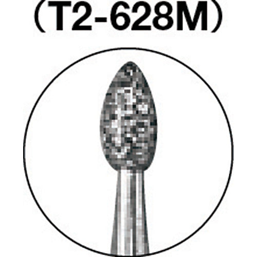 【メール便対応】トラスコ中山（TRUSCO）　ダイヤモンドバー Φ1.8×刃長3.5×軸2.35 