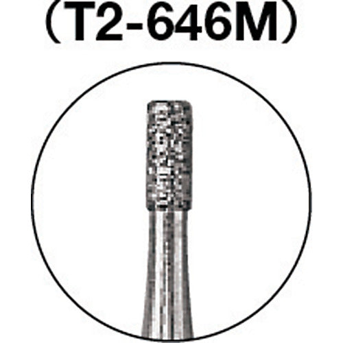 【メール便対応】トラスコ中山（TRUSCO）　ダイヤモンドバー Φ1.6×刃長4×軸2.35 