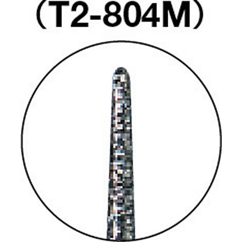 【メール便対応】トラスコ中山（TRUSCO）　ダイヤモンドバー Φ1.2×刃長8×軸2.35 