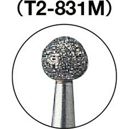 【メール便対応】トラスコ中山（TRUSCO）　ダイヤモンドバー Φ2.5×軸2.35 