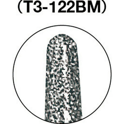 【メール便対応】トラスコ中山（TRUSCO）　CBNバー Φ2.5×刃長7×軸3 #140　【品番：T3-122BM】