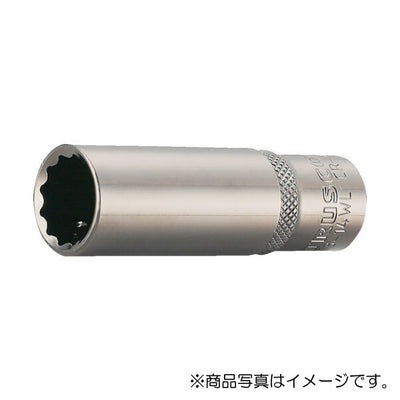 【メール便対応】トラスコ中山（TRUSCO）　ディープソケット 12角タイプ 差込角9.5 対辺12mm　【品番：T3-12WL】