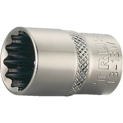 【メール便対応】トラスコ中山（TRUSCO）　ソケット 12角タイプ 差込角9.5 対辺13mm　【品番：T3-13W】