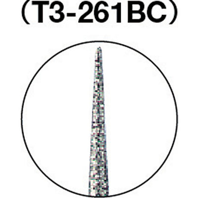 【メール便対応】トラスコ中山（TRUSCO）　CBNバー Φ3×刃長23.2×軸3 #100　【品番：T3-261BC】