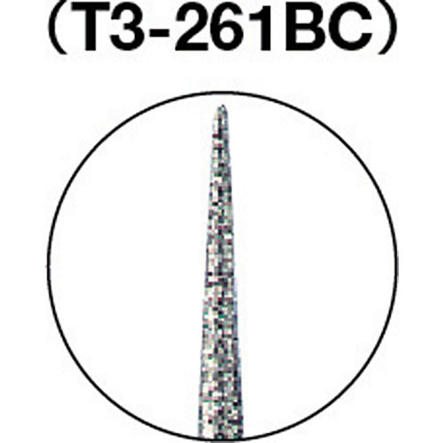 【メール便対応】トラスコ中山（TRUSCO）　CBNバー Φ3×刃長23.2×軸3 