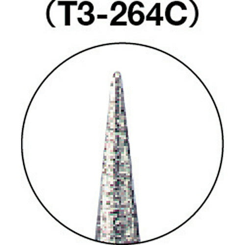 【メール便対応】トラスコ中山（TRUSCO）　ダイヤモンドバー Φ6×刃長25.1×軸3 