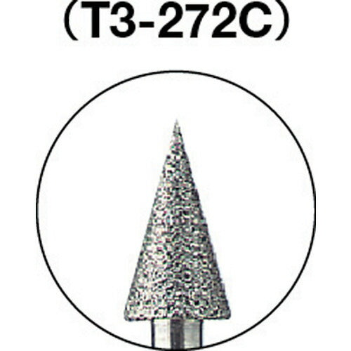 【メール便対応】トラスコ中山（TRUSCO）　ダイヤモンドバー Φ6×刃長10.6×軸3 