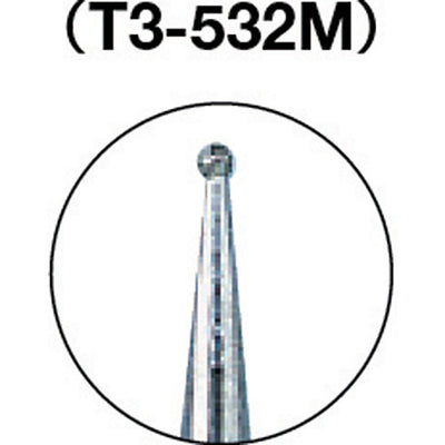 【メール便対応】トラスコ中山（TRUSCO）　ダイヤモンドバー Φ0.9×軸3 #140　【品番：T3-532M】